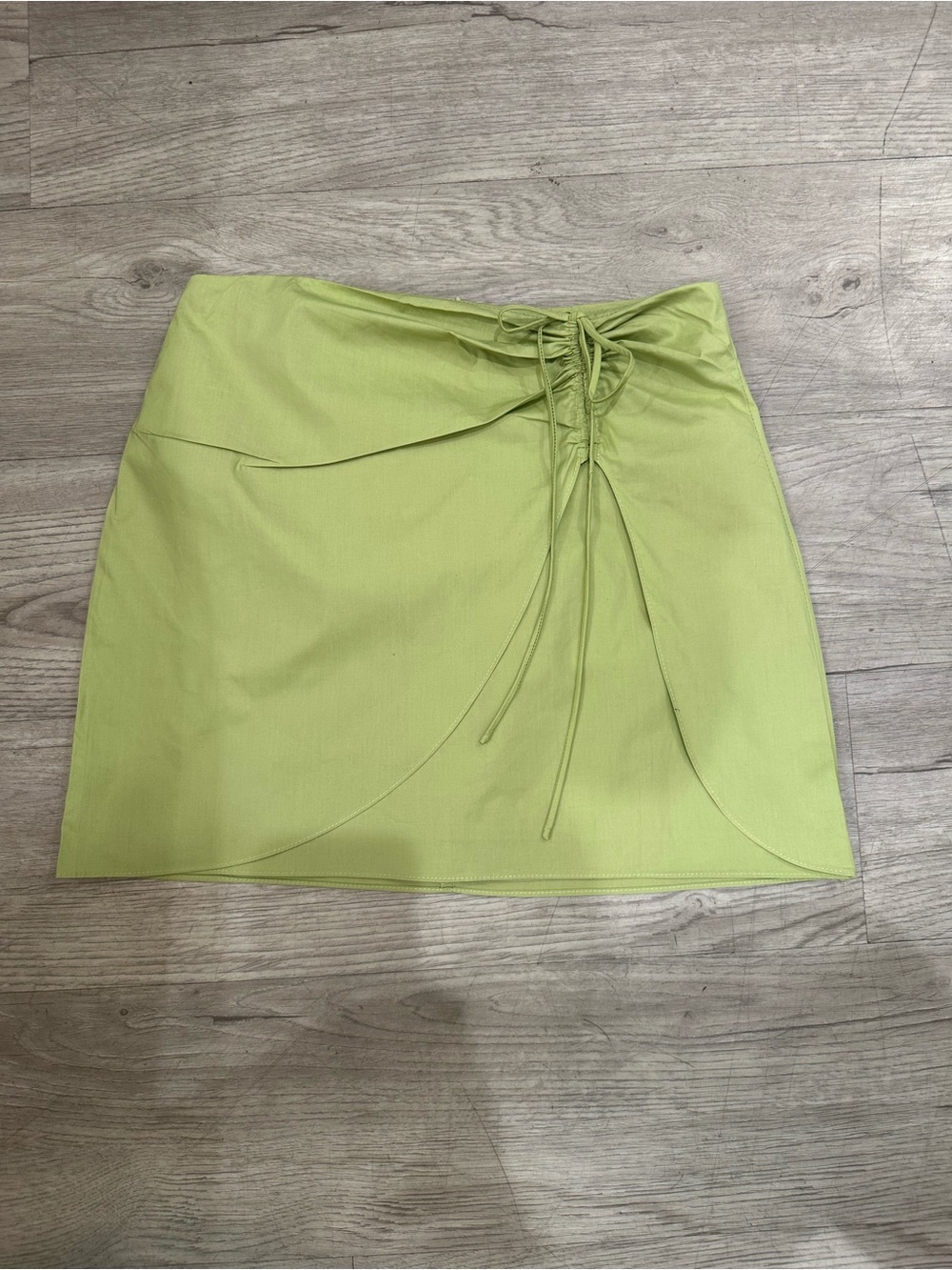 Petal & Pup Lime Lace-Up Mini Skirt